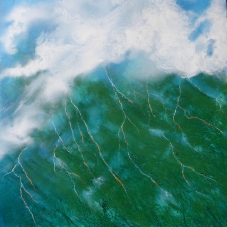 Liquid gold 100x 100cm